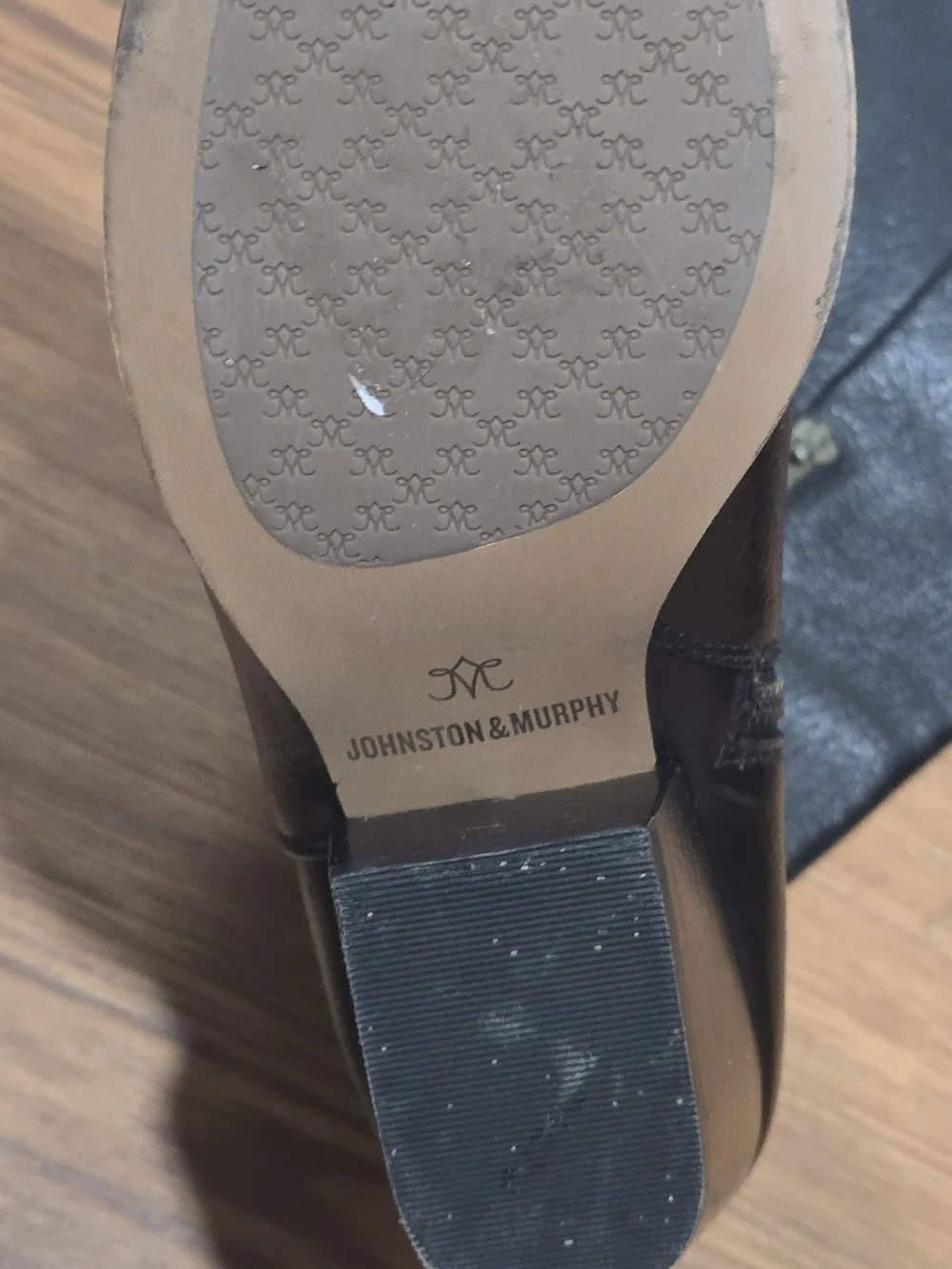 Johnston & Murphy Black Over-the-Knee Leather Boots